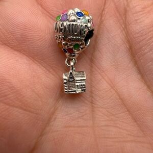 Pandora Authentic Disney 🆙 Silver 925 Ale Hot Air Balloon Charm with Colorful